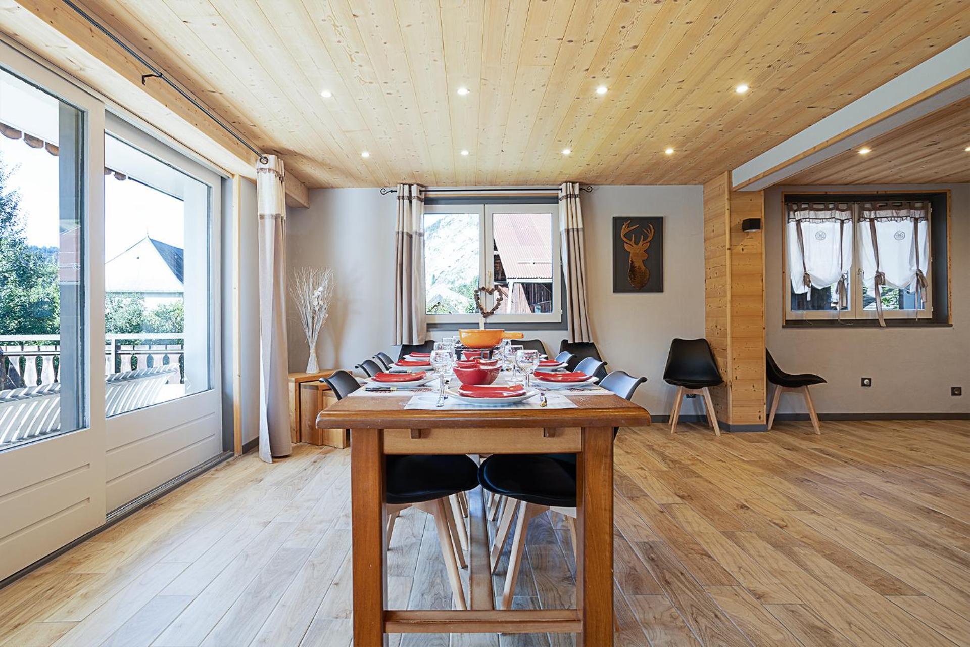 Abondance Chalet Les 4 Saisons - Ski, Parking Et Jardin מראה חיצוני תמונה
