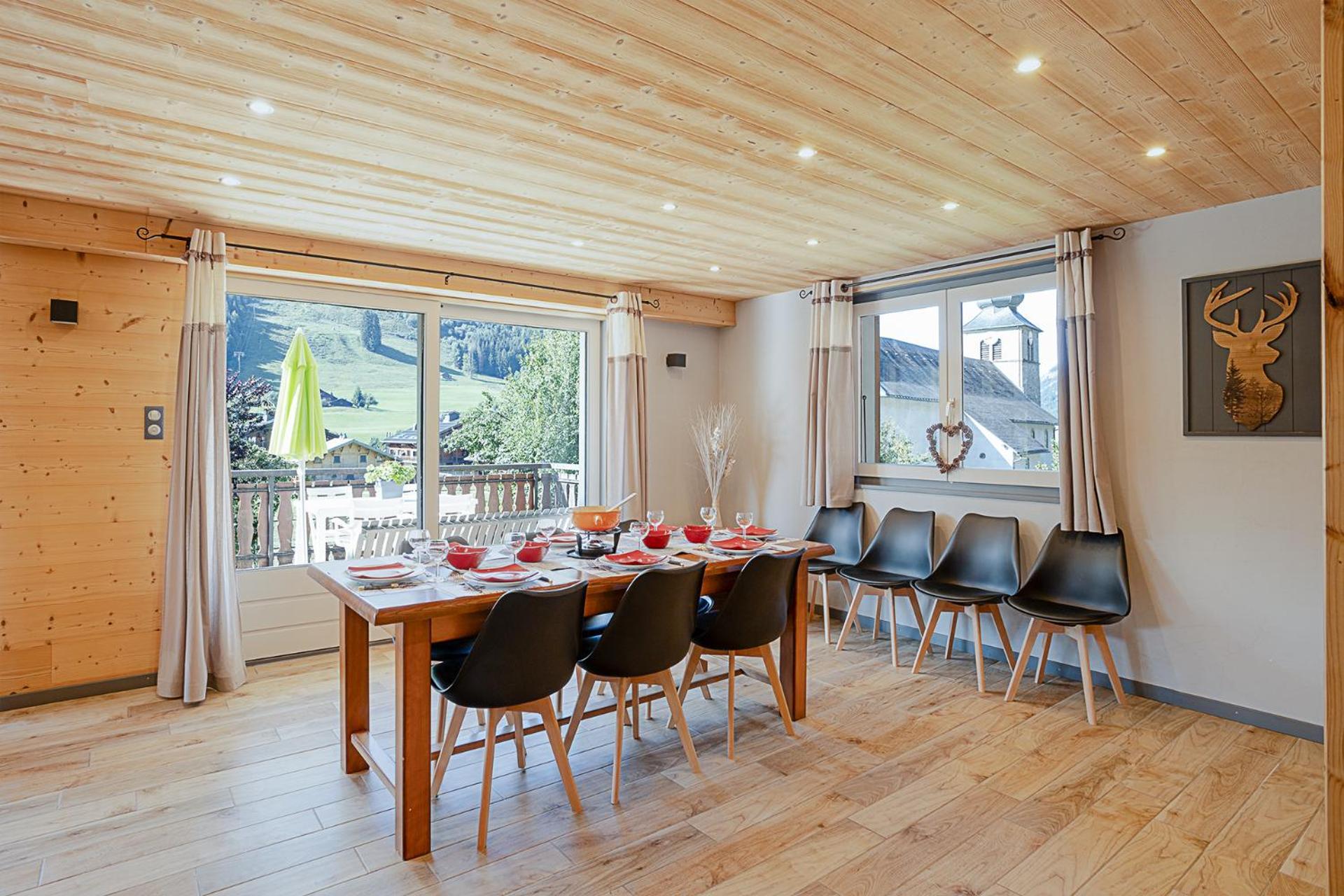Abondance Chalet Les 4 Saisons - Ski, Parking Et Jardin מראה חיצוני תמונה